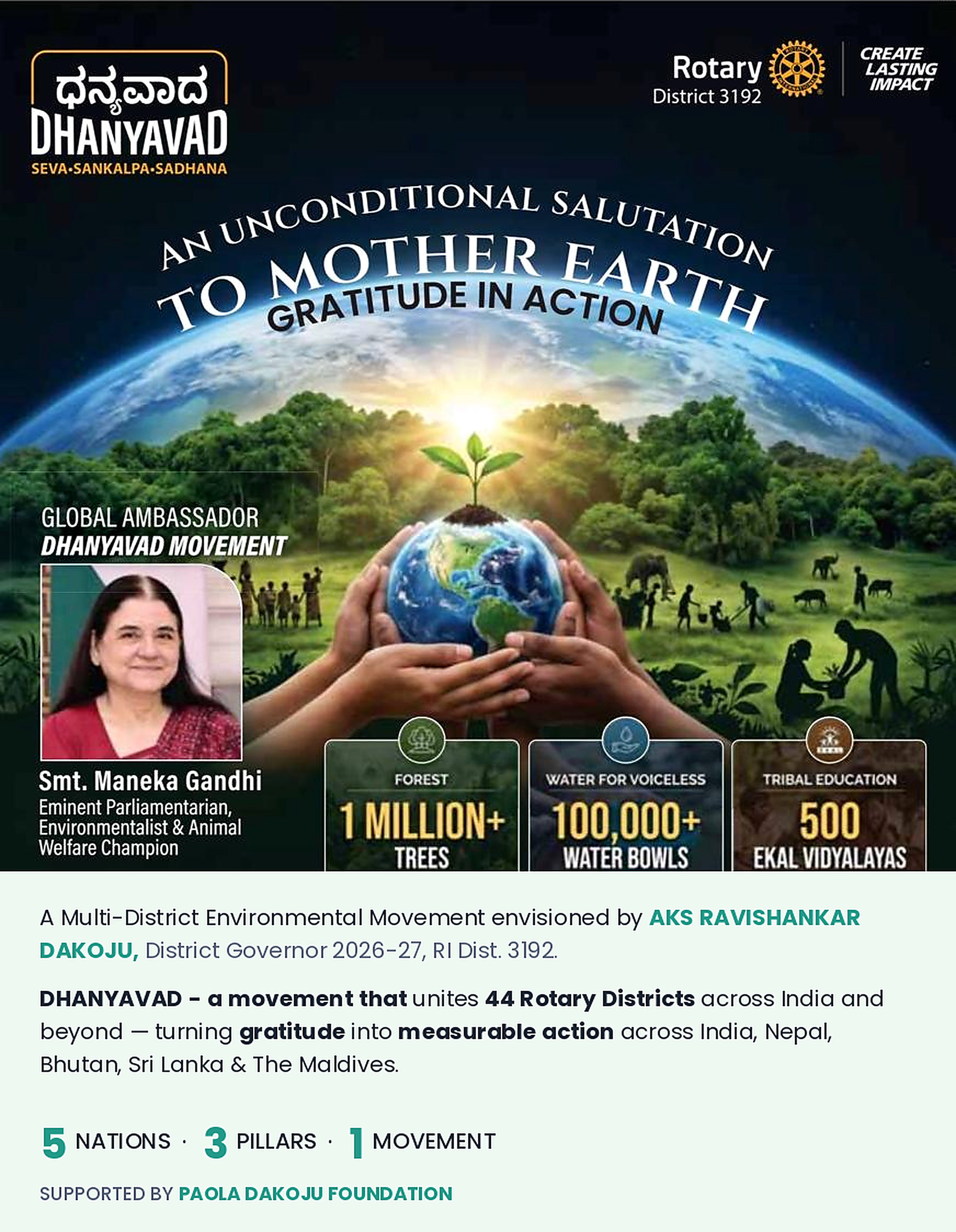 DHANYAVAD — An Unconditional Salutation to Mother Earth